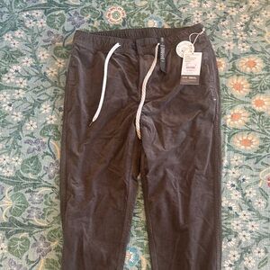 Vuori Men's Cocoa Optimist Jogger Pants with Drawstring, Soft Corduroy Texture